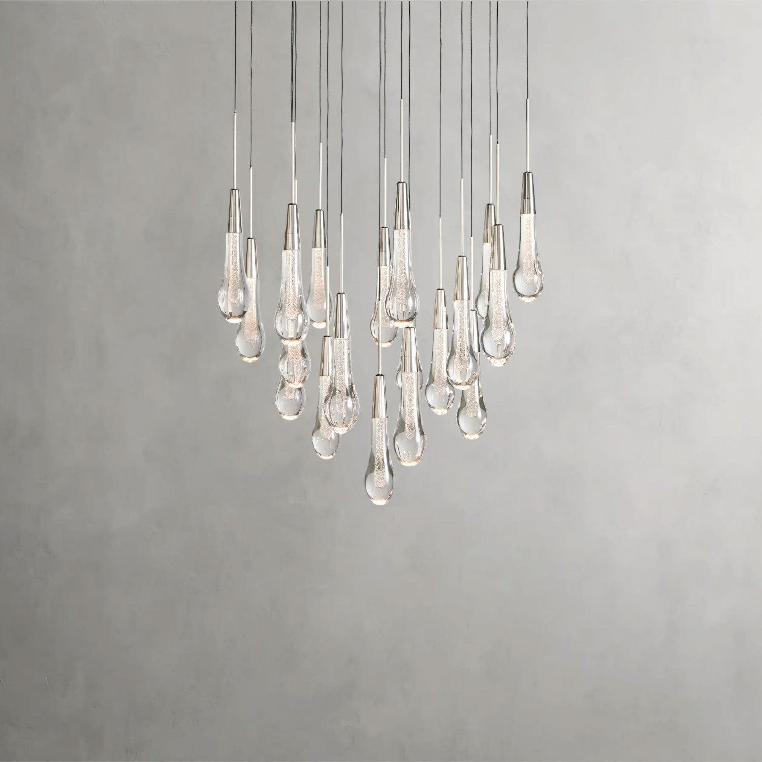 Soltaire Round Chandelier 17", 24", 36", 58"